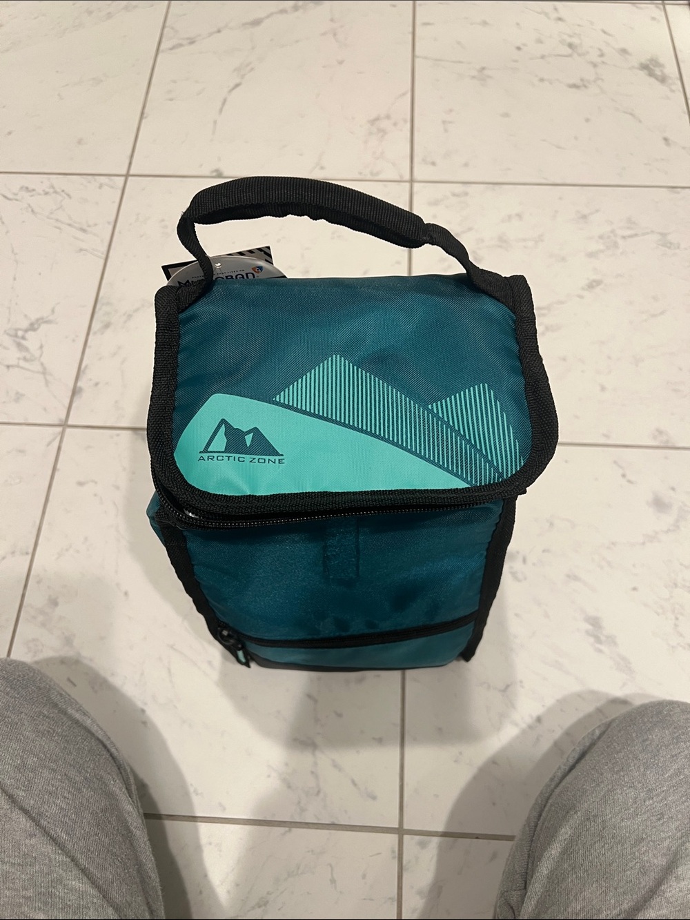 Arctic Zone Teal Men's cooler bag with Top Handle